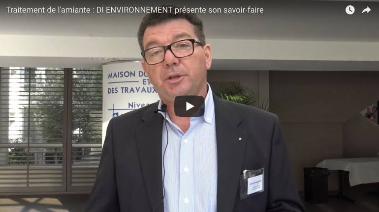 Traitement de l’amiante : DI ENVIRONNEMENT présente son savoir-faire (VIDEO)